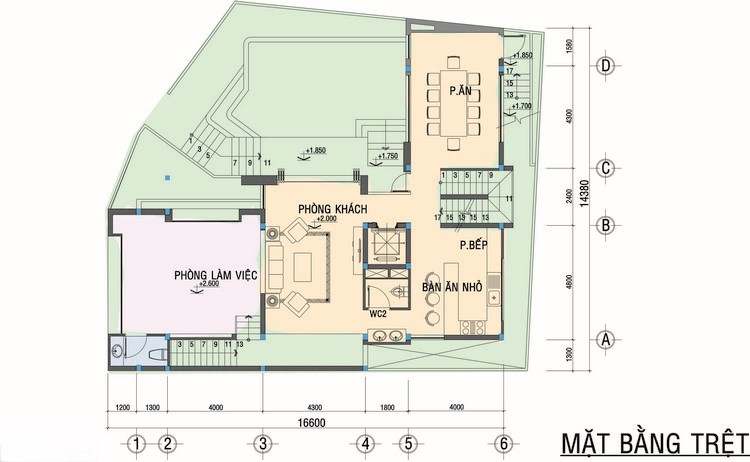 Morehome tư vấn thiết kế xây dựng biệt thự 250m2