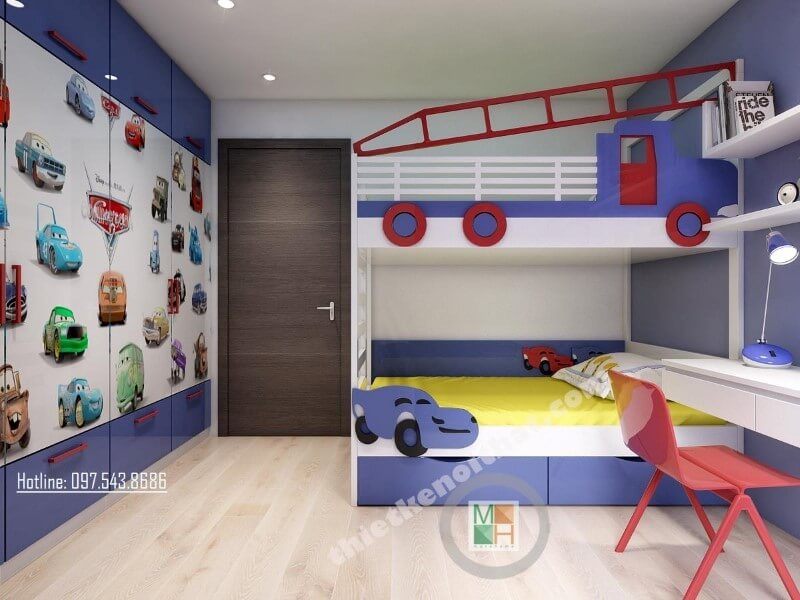 Lựa chọn nội thất phòng ngủ cho bé với chất liệu gỗ công nghiệp, nhẹ nhàng tạo cảm giác thoải mái nhất